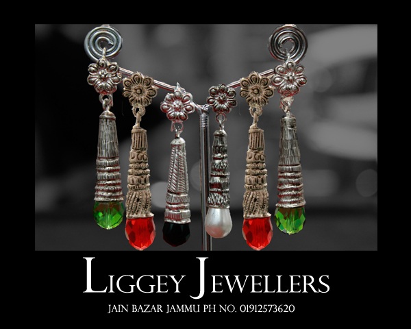 Triple Coral Jhumka