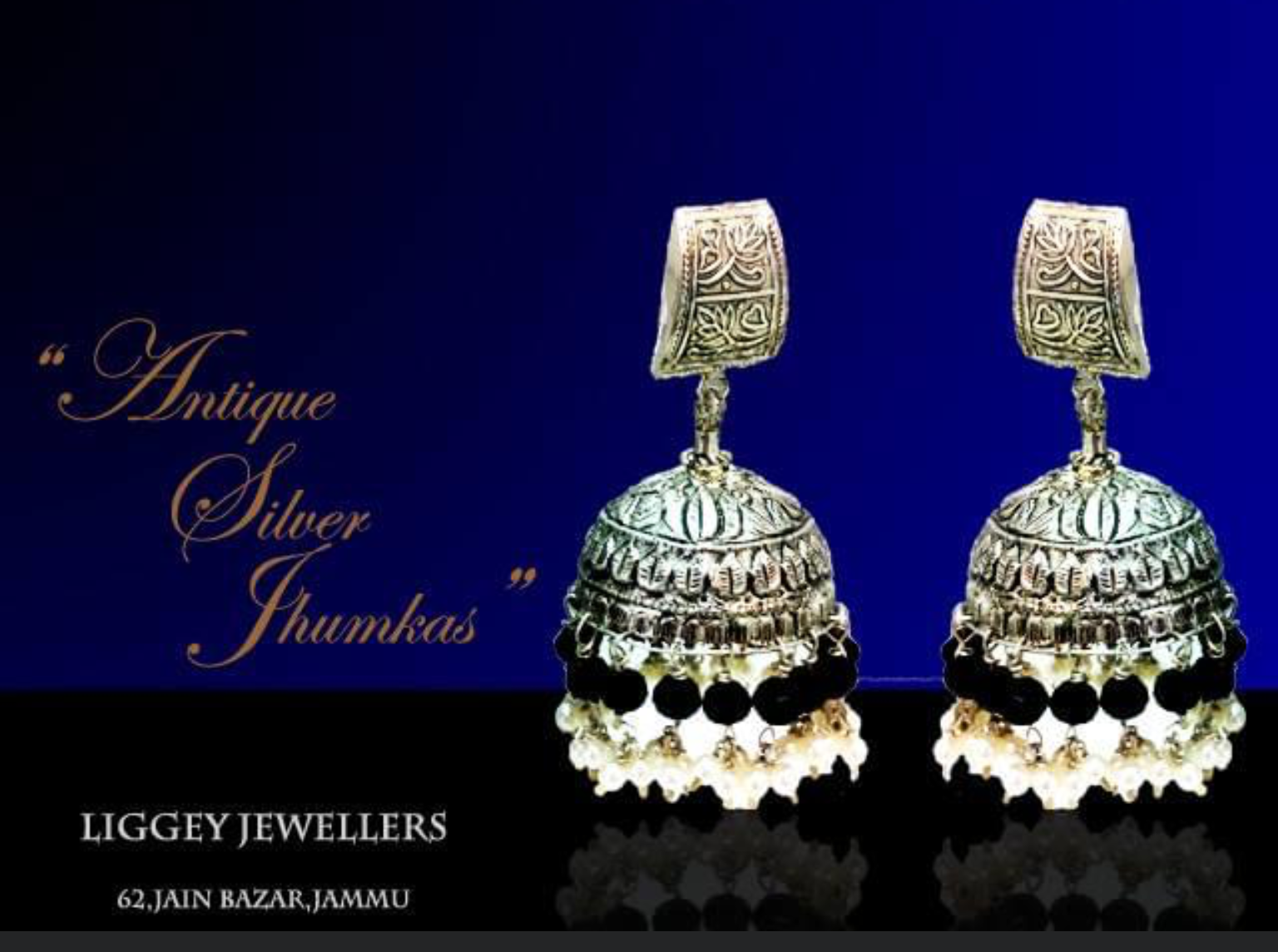 Triple Coral Jhumka