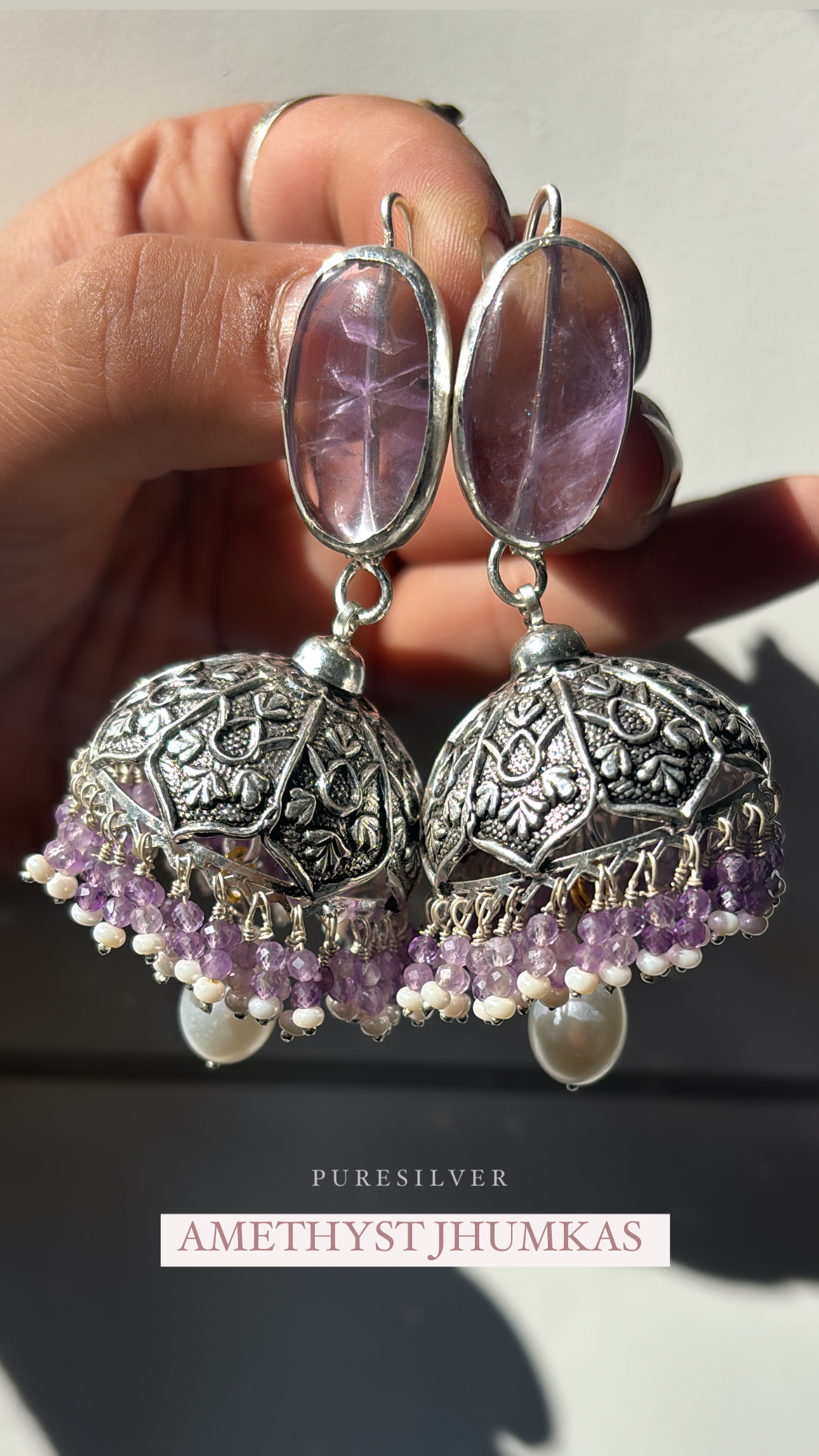 Amethyst Jhumka