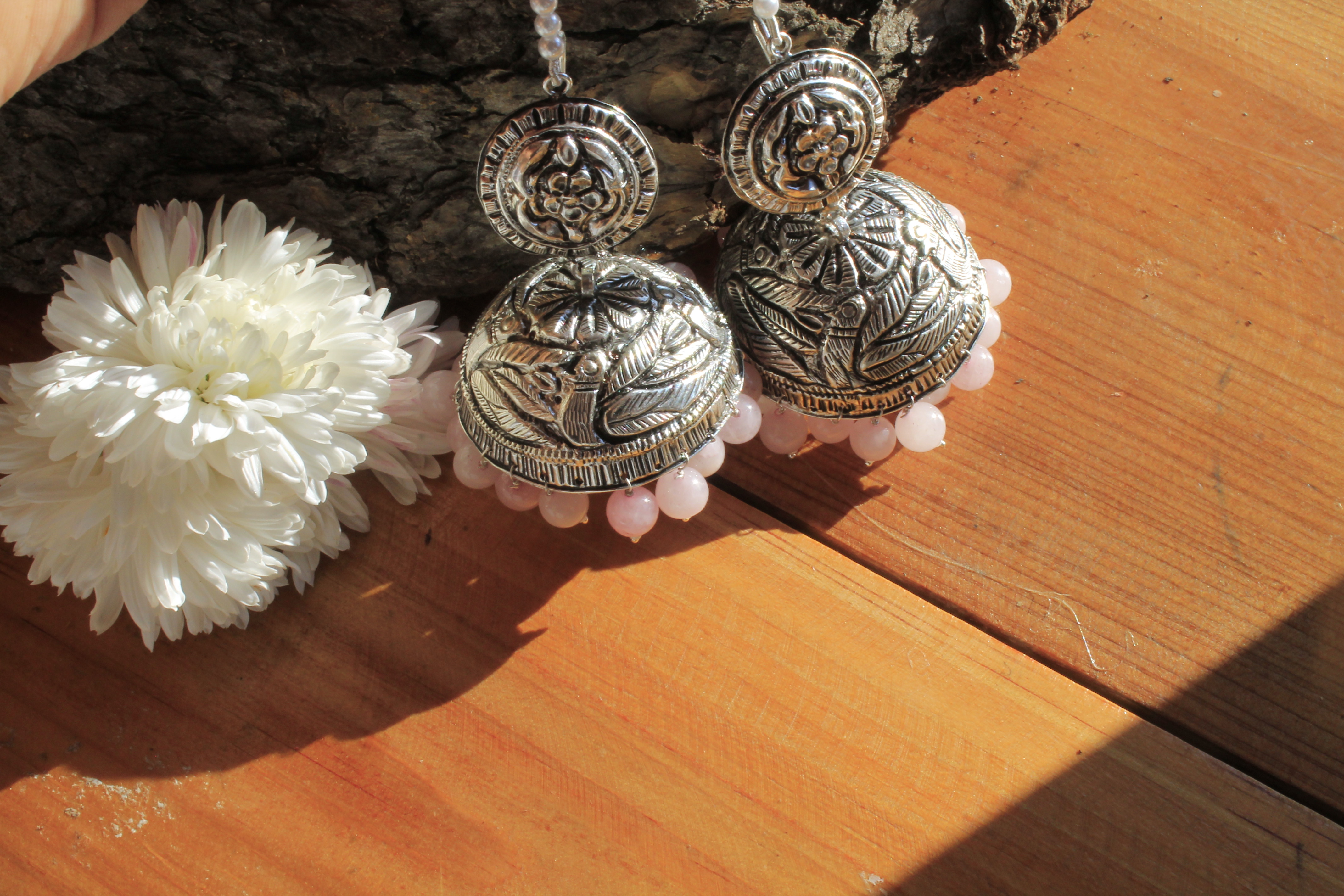 Bird Rosequartz Dome