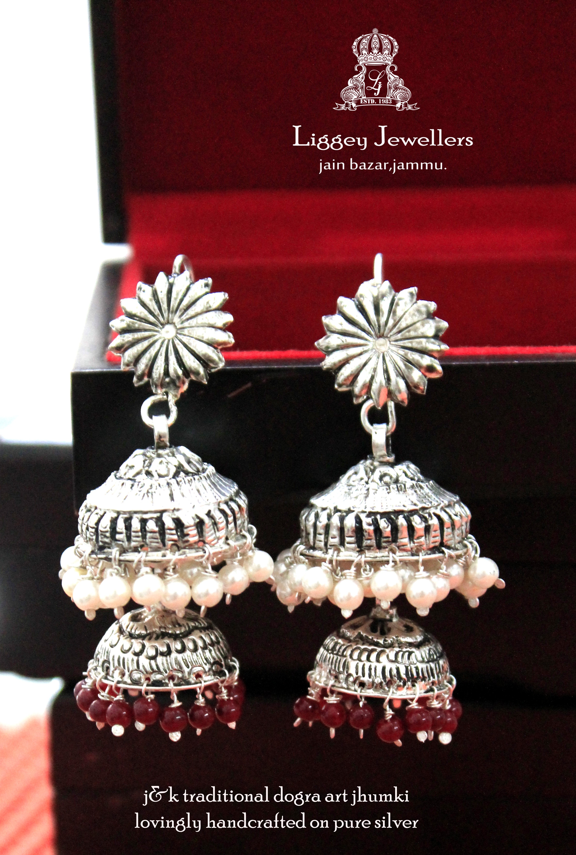 Ruby Layer Jhumka